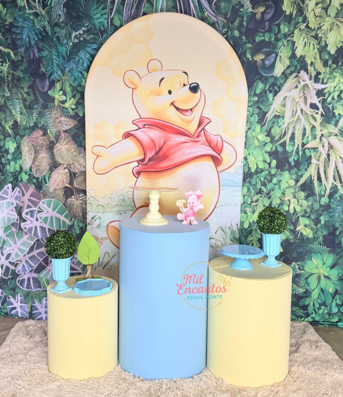 Kit Padrão - Ursinho Pooh Candy - Mil Encantos Pegue e monte