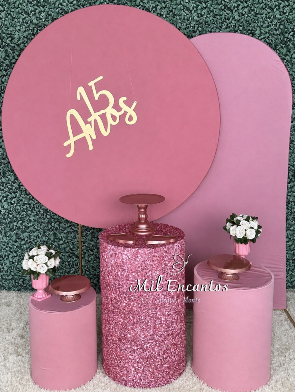 Rose 15 Anos - Kit Inspiração - Mil Encantos pegue e monte