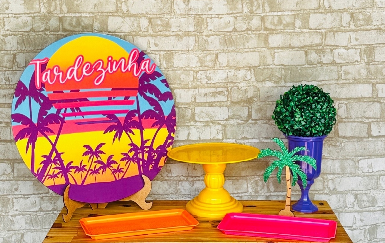 Kit de Mesa Adf - Tardezinha - Mil Encantos pegue e monte