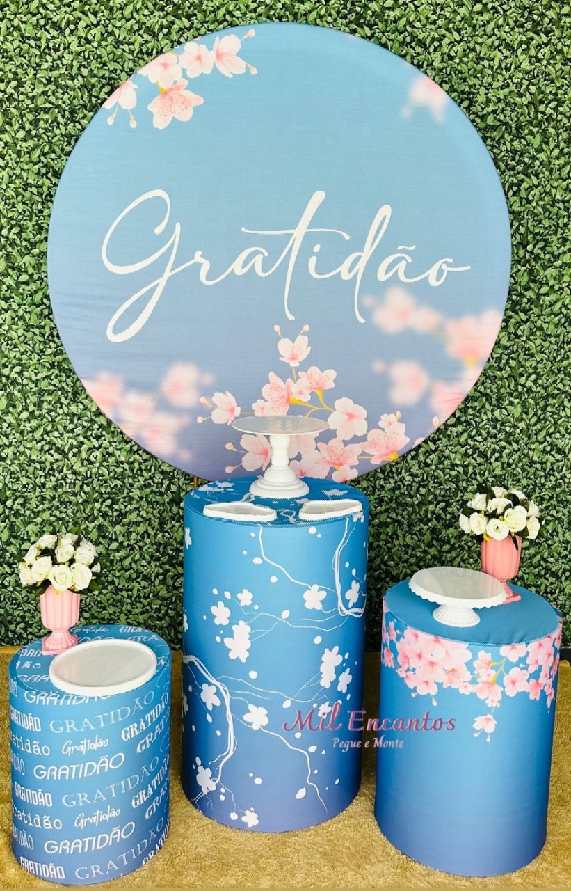 Kit Padrão -  Gratidão Azul - Mil Encantos Pegue e monte