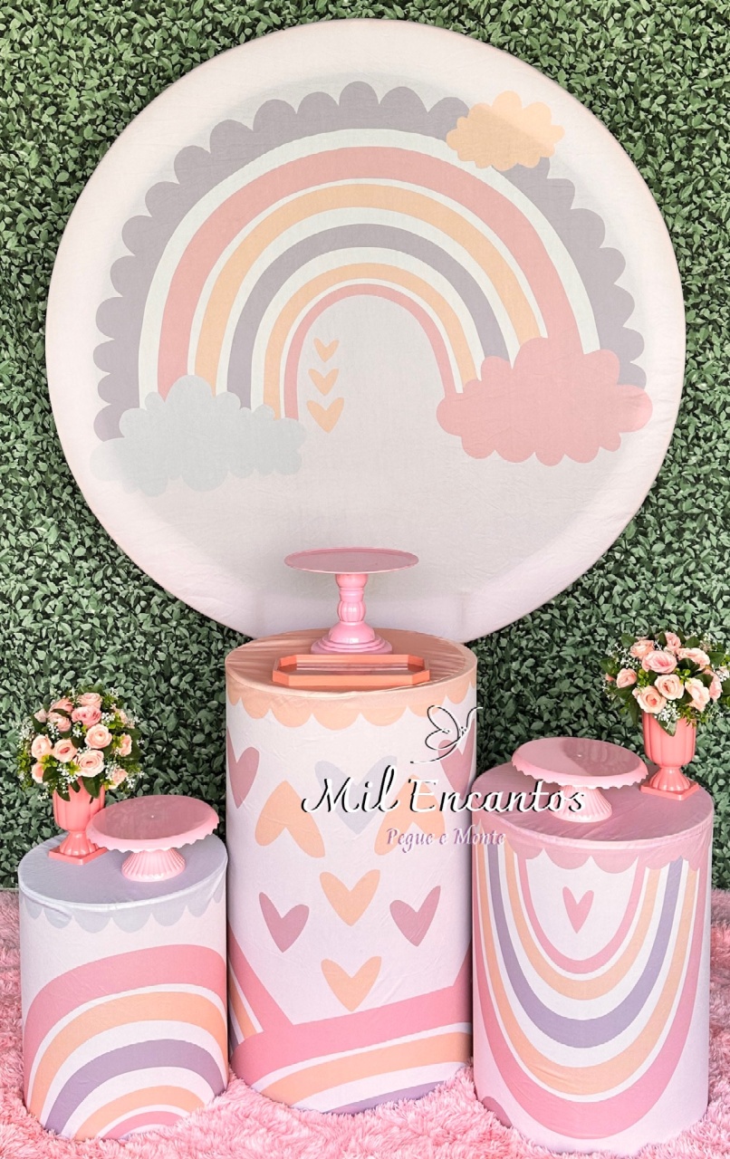 Kit Padrão - Arco Iris Boho - Mil Encantos Pegue e monte