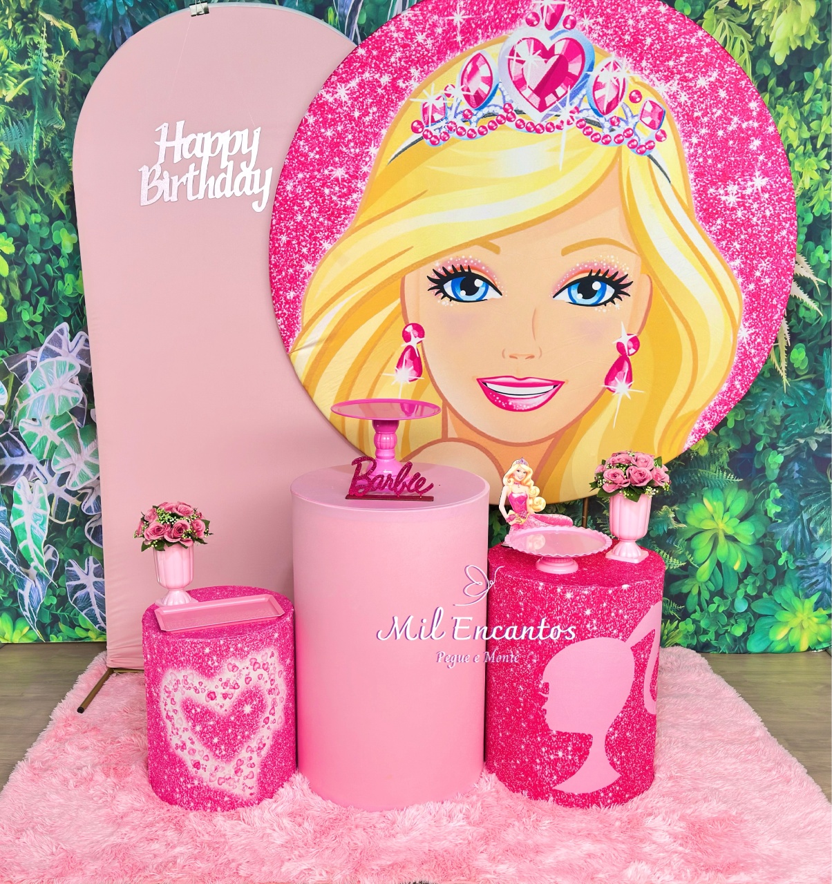 Kit Inspiração -  Barbie Rosa - Mil Encantos Pegue e monte