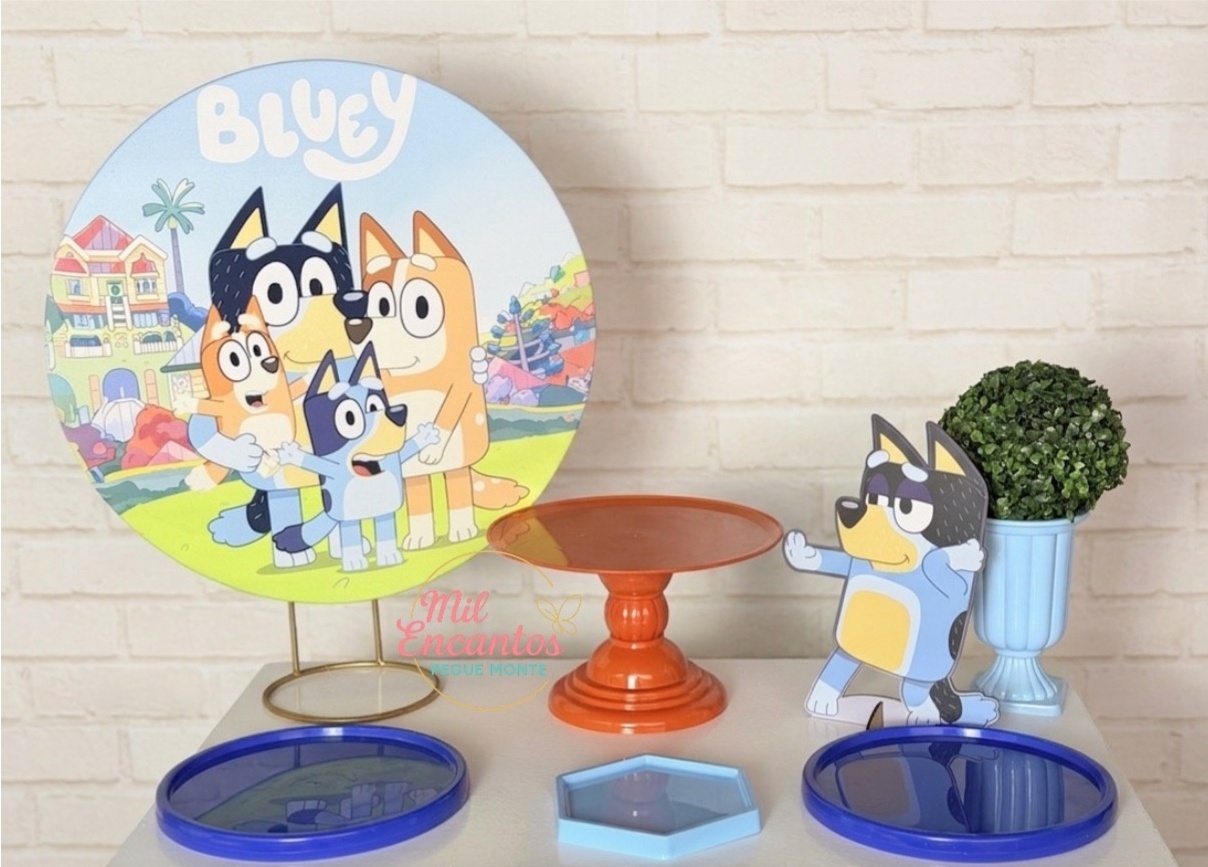 Kit de Mesa Mo - Bluey - Mil Encantos pegue e monte