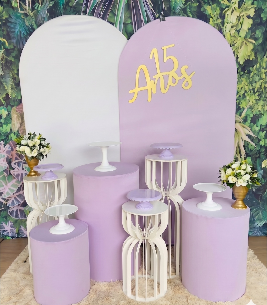 Kit Inspiração - 15 Anos - Ampulheta Lilás - Mil Encantos Pegue e monte