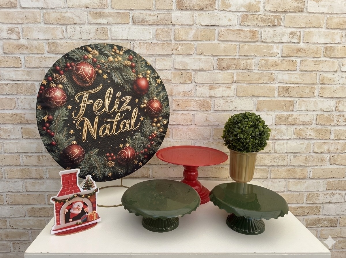 Kit Mesa - Feliz Natal - Mil Encantos pegue e monte