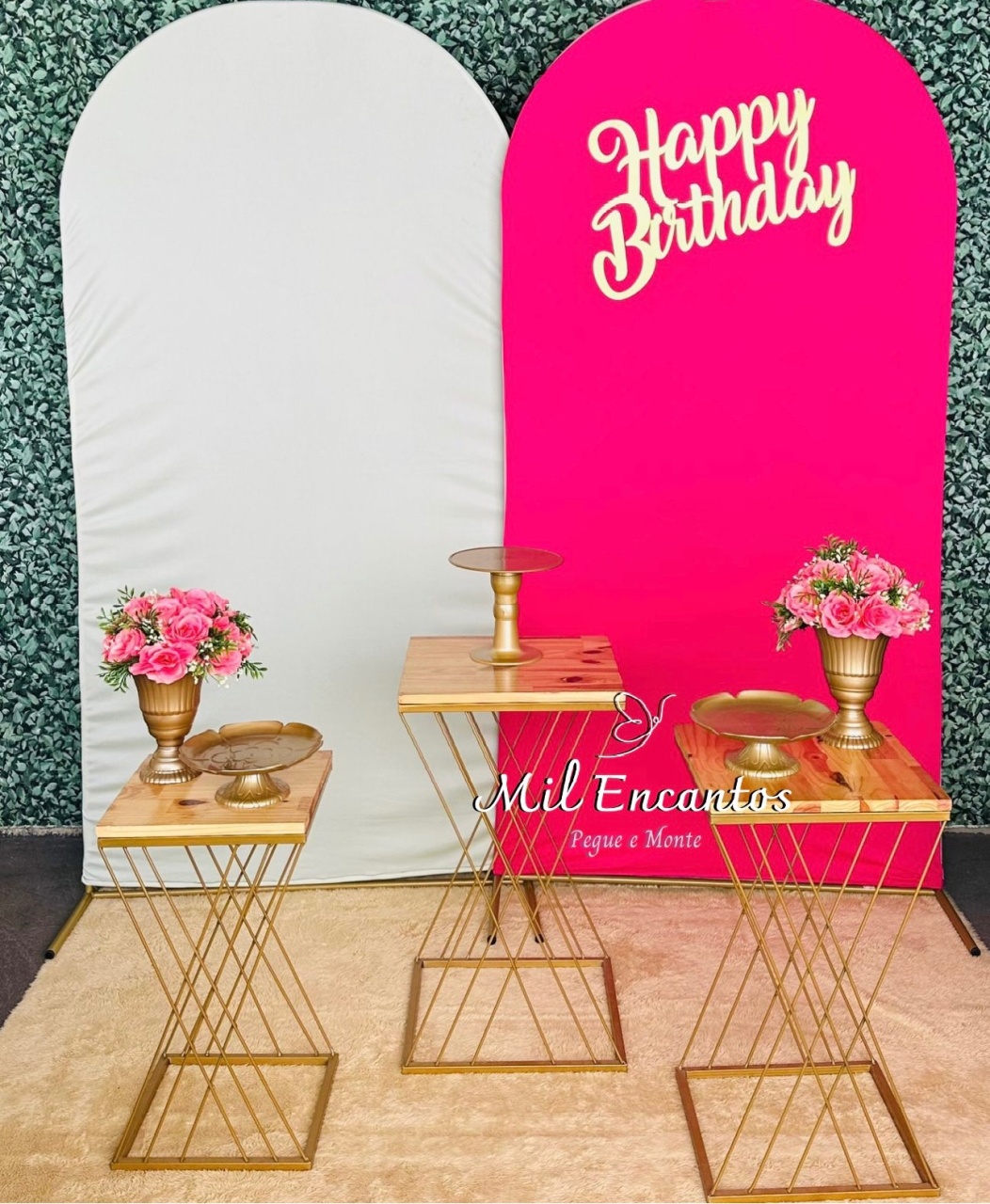 Kit Inspiração -  Romano Pink/Verde Chá  - Mil Encantos Pegue e monte