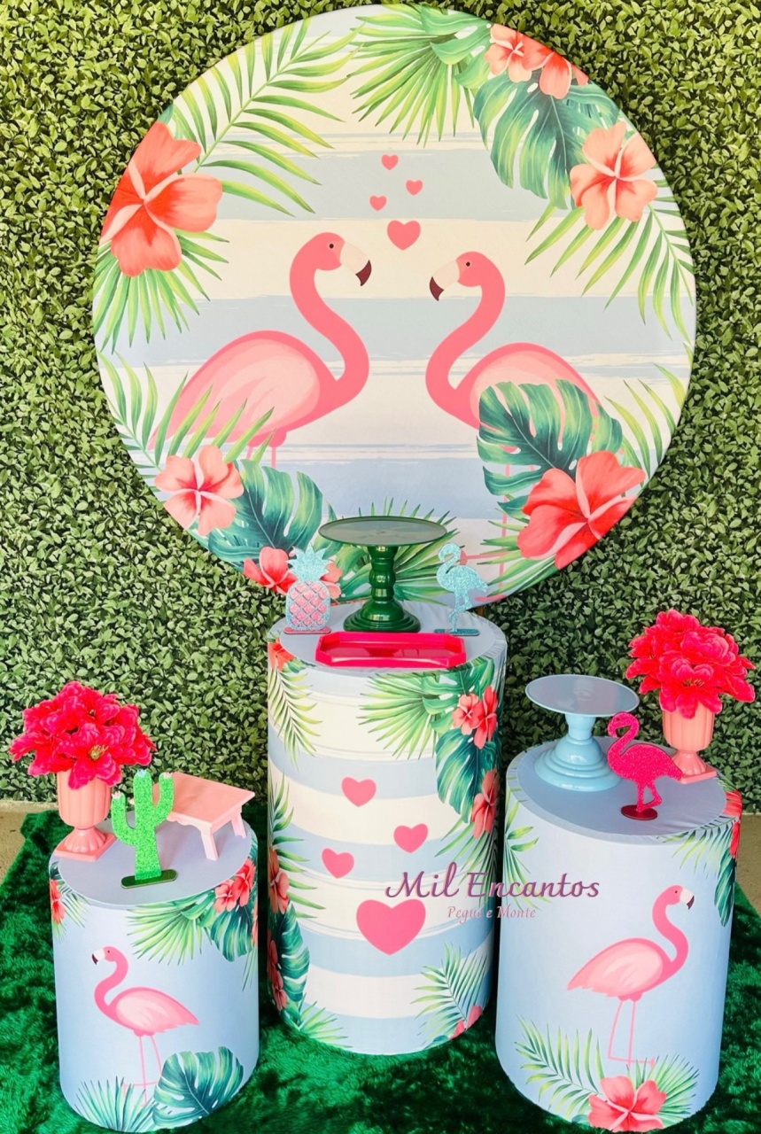 Kit Padrão -  Flamingo - Mil Encantos Pegue e monte