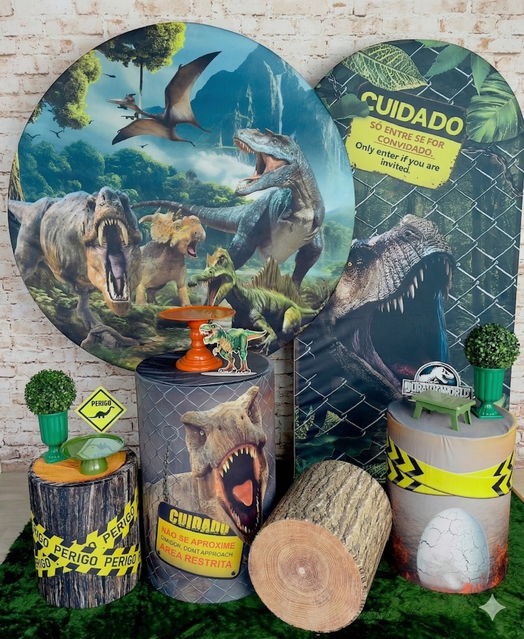 Kit Inspiração - Dinossauro Rex  - Mil Encantos Pegue e monte