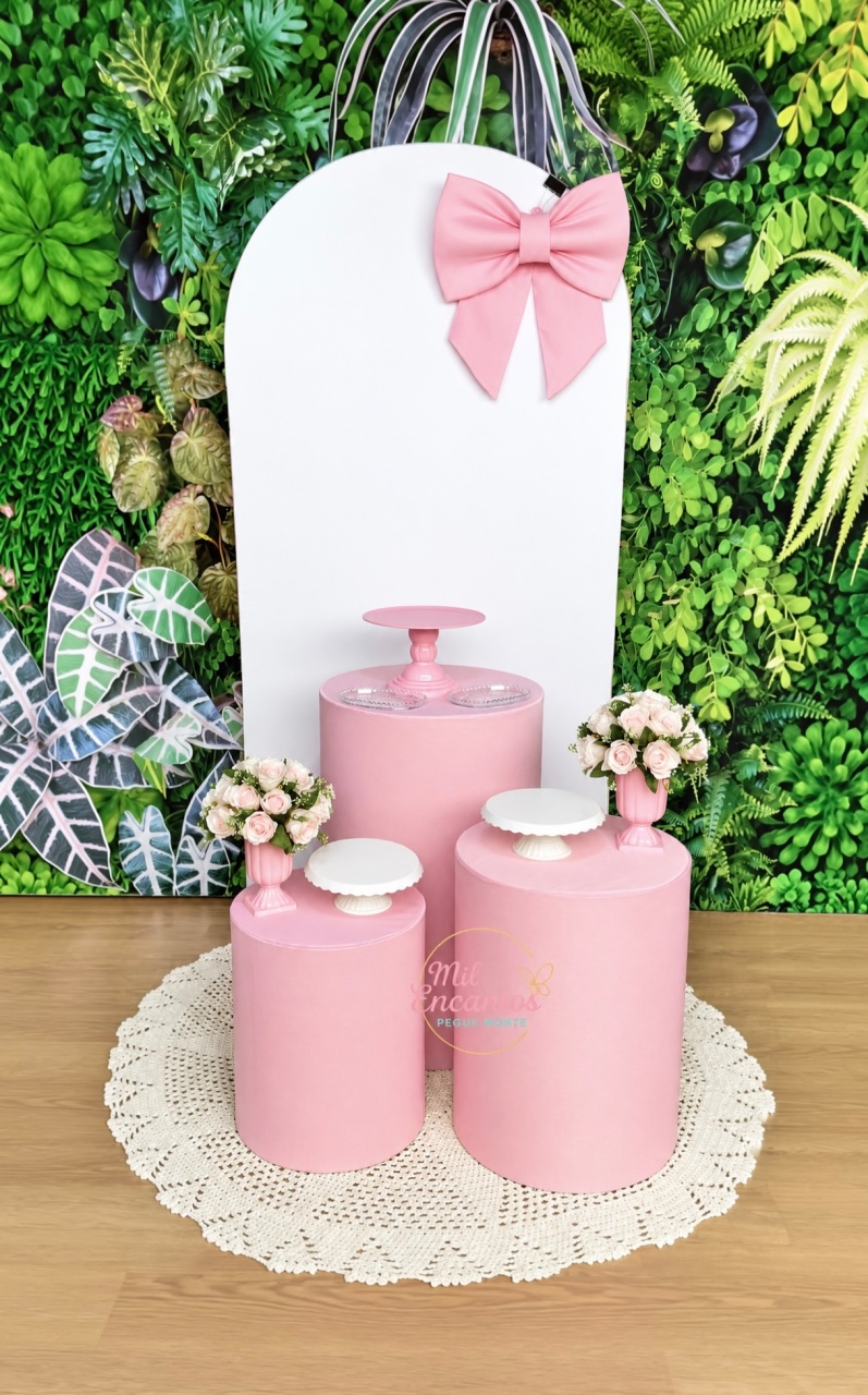 Laço Rosa - Kit Padrão - Mil Encantos pegue e monte