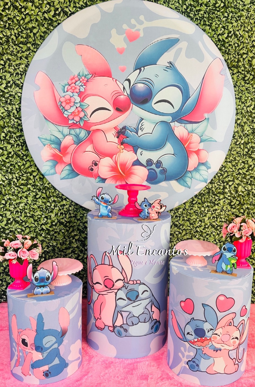 Kit Padrão - Stitch / Angel Azul - Mil Encantos Pegue e monte