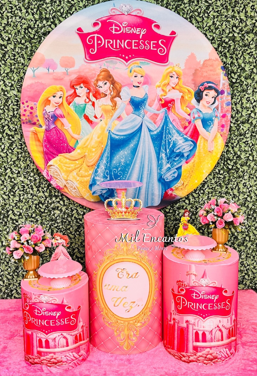 Kit Padrão -  Princesas Disney - Mil Encantos Pegue e monte