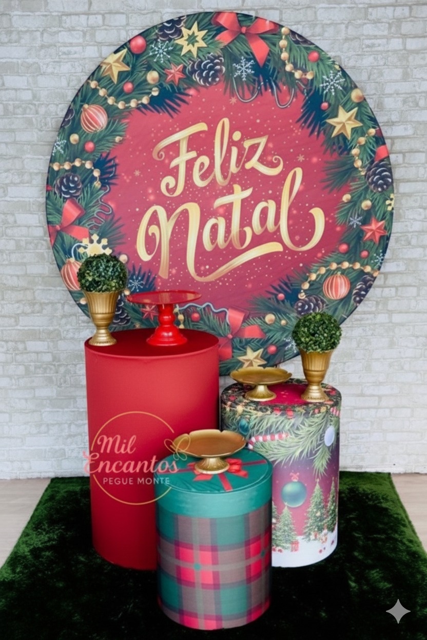 Kit Padrão - Guirlanda Natal Presente - Mil Encantos pegue e monte