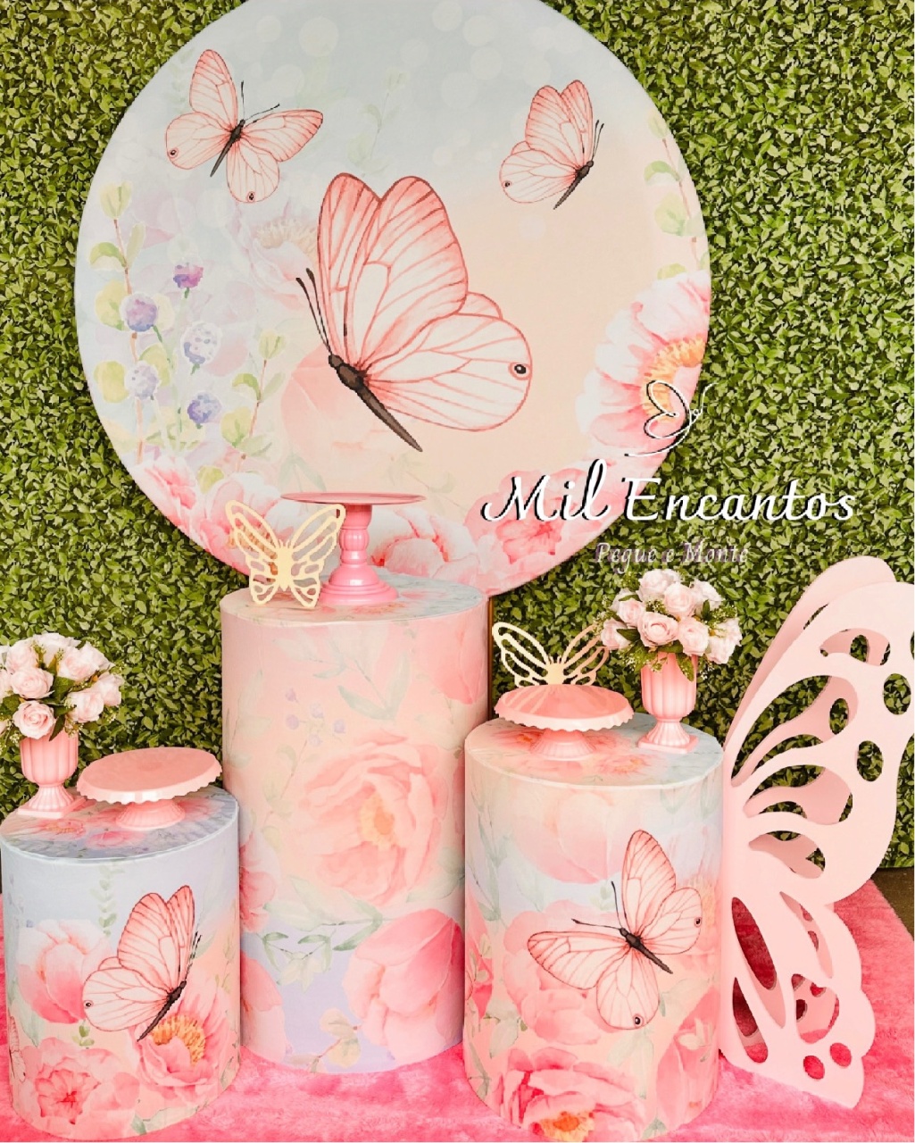 Kit Inspiração - Borboletas Flowers - Mil Encantos Pegue e monte