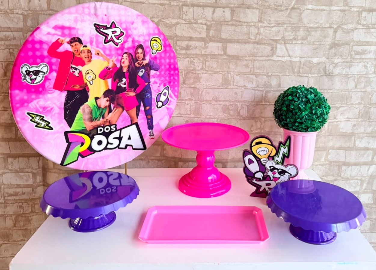 Kit de Mesa Ma - Emily Vick ( dos Rosas ) - Mil Encantos pegue e monte