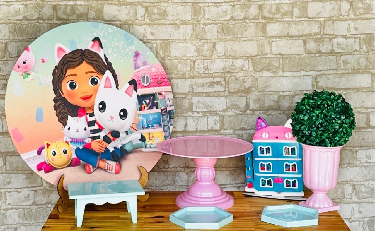Kit de Mesa Ma - Casa Mágica da Gabby - Mil Encantos pegue e monte