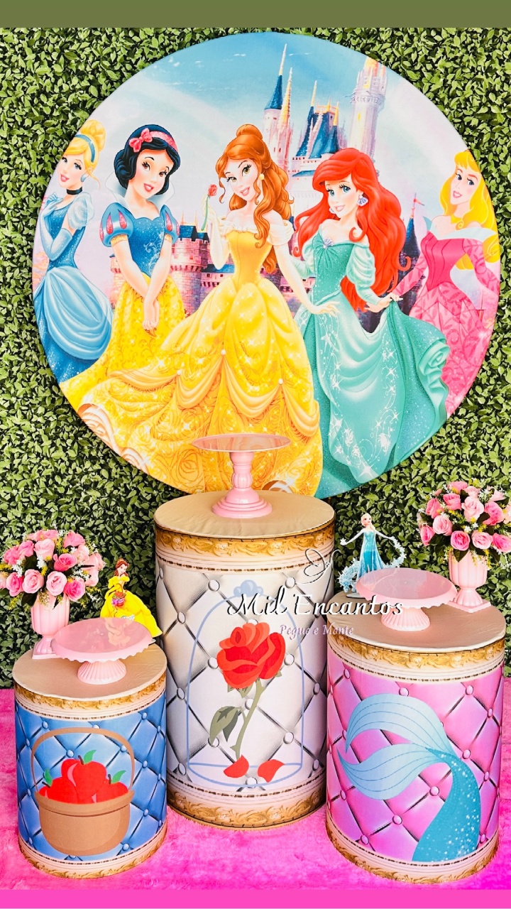 Kit Padrão -  Princesas - Mil Encantos Pegue e monte