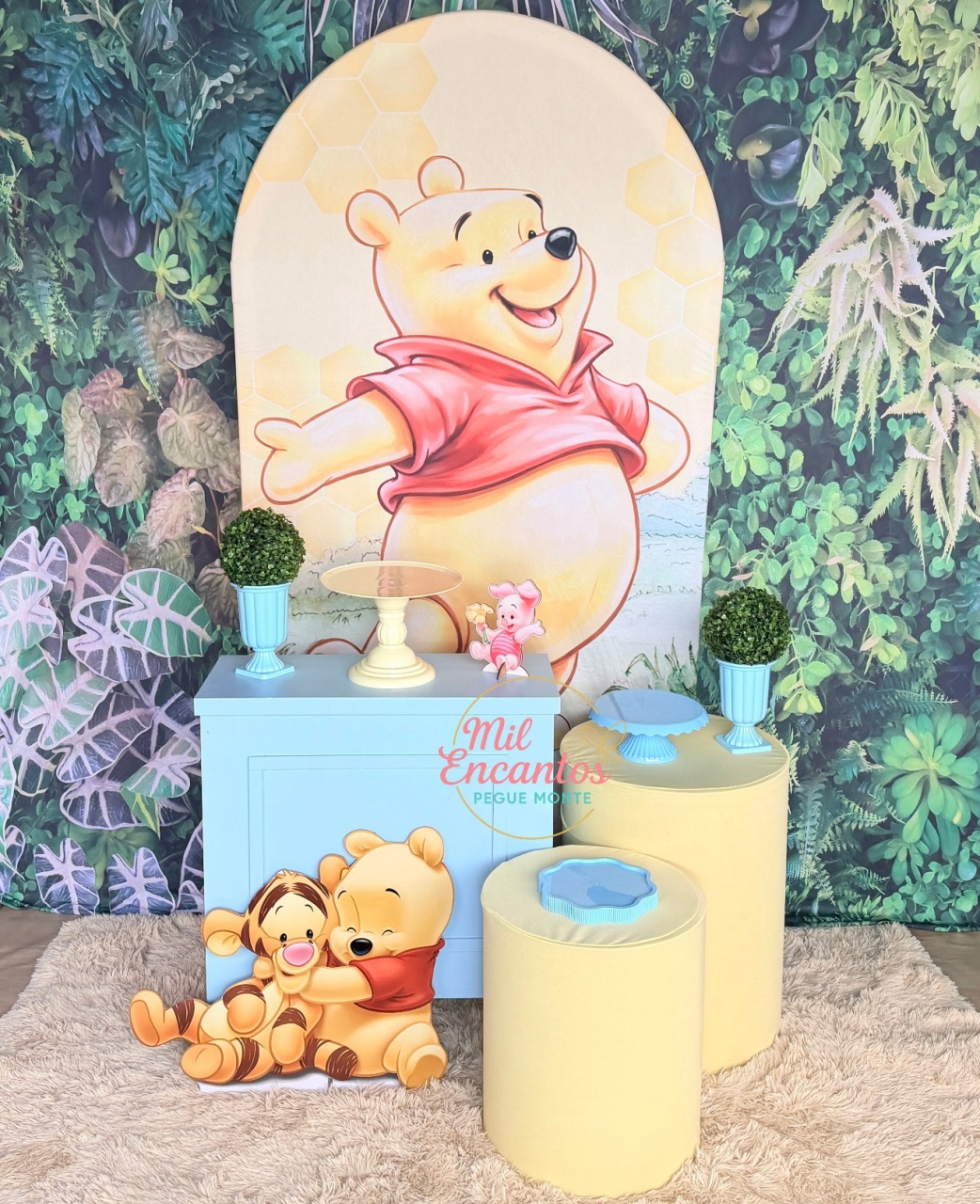 Kit Desconstruído - Ursinho Pooh - Mil Encantos Pegue e monte