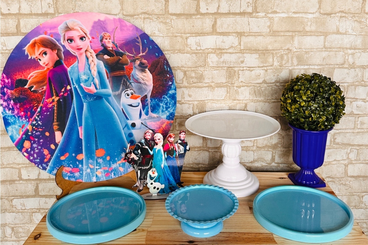 Kit de Mesa Ma - Frozen/Ana - Mil Encantos pegue e monte