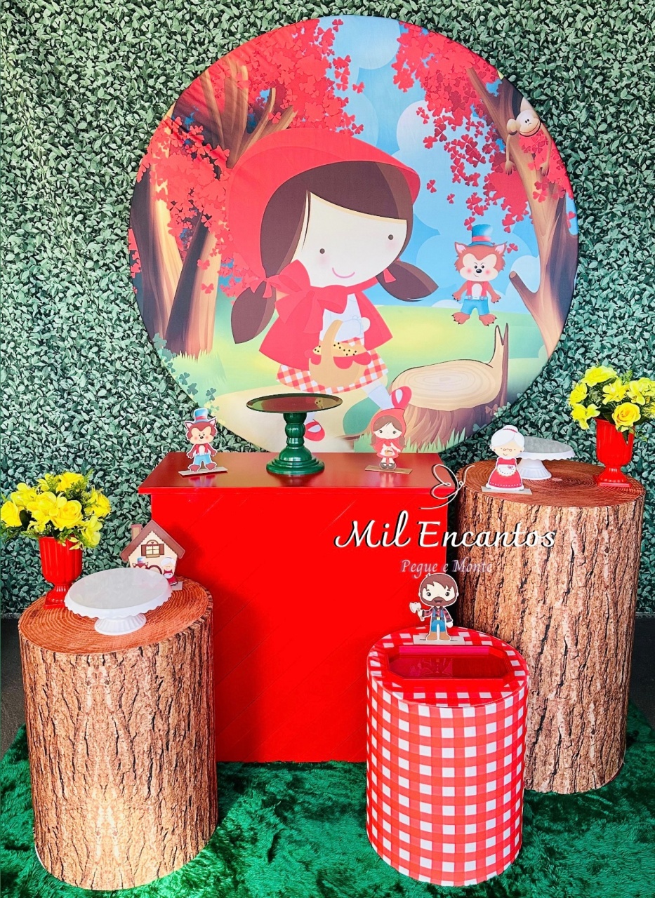 Kit Inspiração -   Chapeuzinho Vermelho - Mil Encantos Pegue e monte