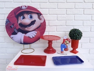 Kit de Mesa - Mario Bros - Mil Encantos Pegue e monte