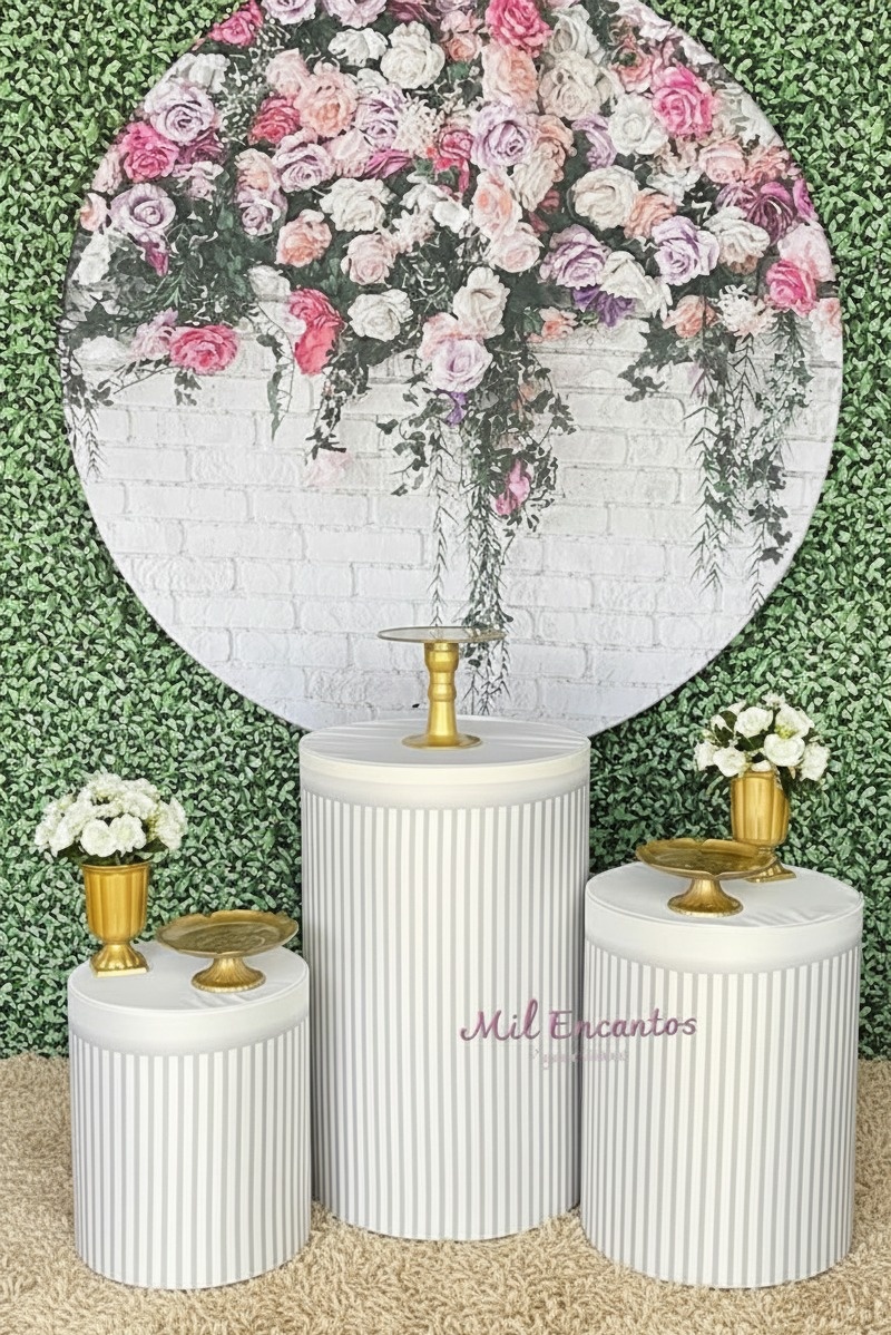 Kit Premium - Cascata de Flores/Ripado - Mil Encantos Pegue e monte
