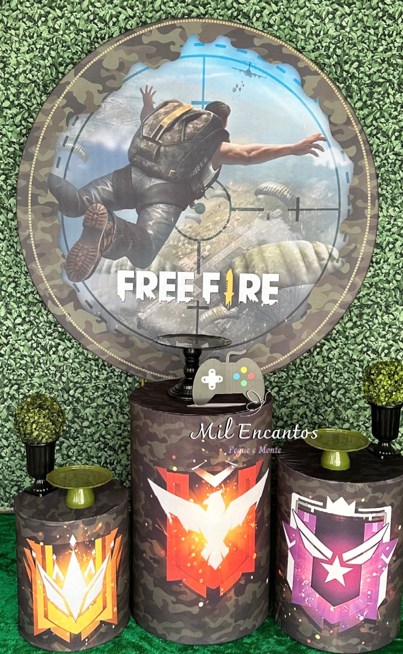 Kit Padrão -  Free Fire - Mil Encantos Pegue e monte