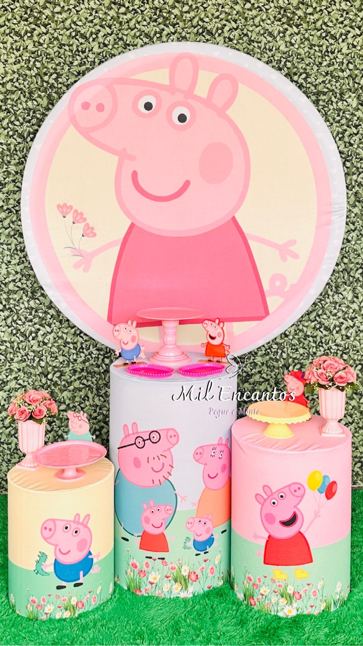 Kit Padrão -  Peppa Pig - Mil Encantos Pegue e monte