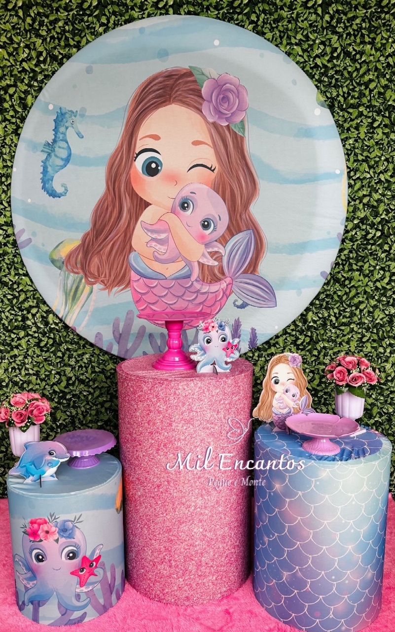 Kit Padrão - Sereia Cute - Mil Encantos Pegue e monte