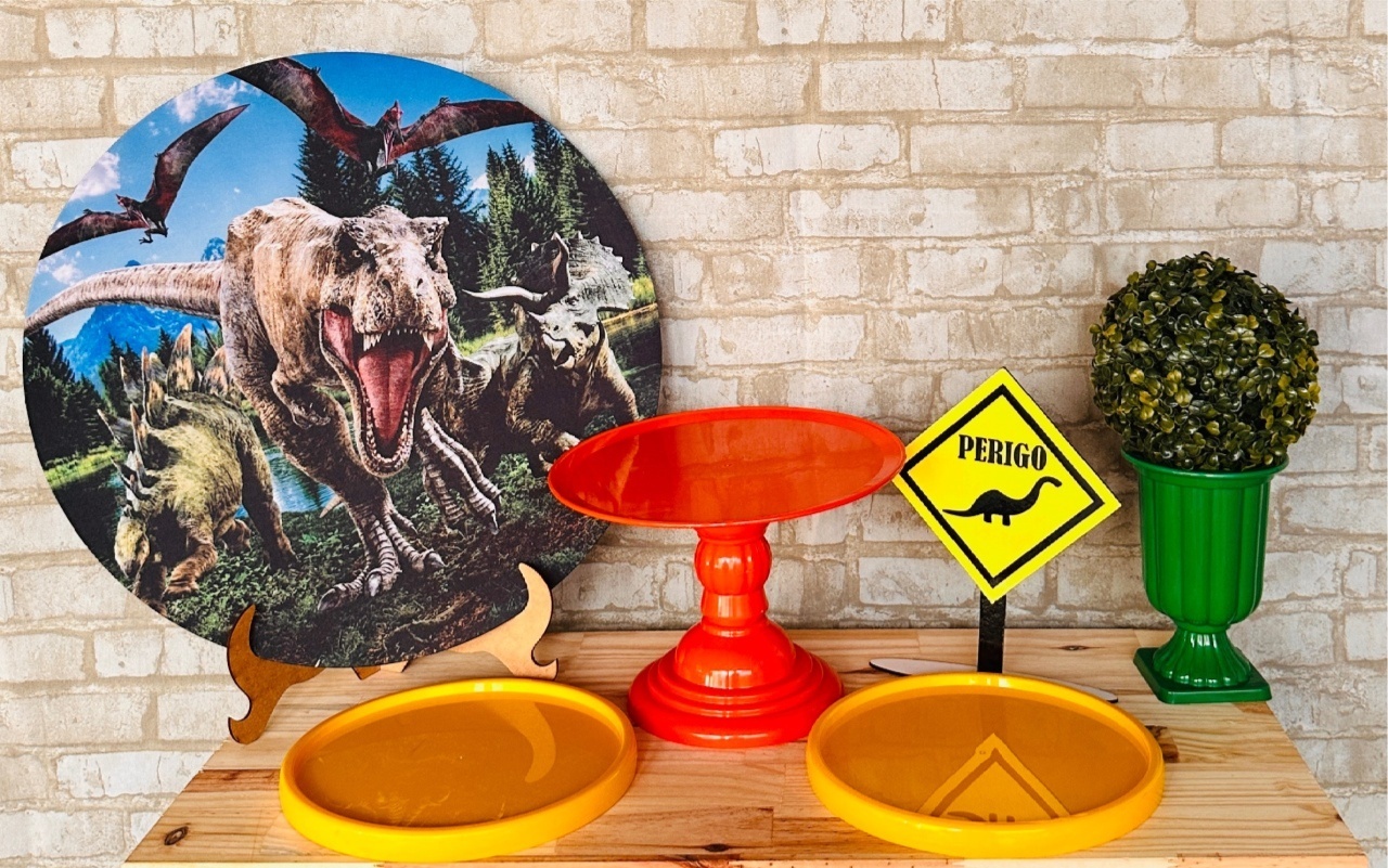 Kit de Mesa Mo - Dinossauro - Mil Encantos pegue e monte