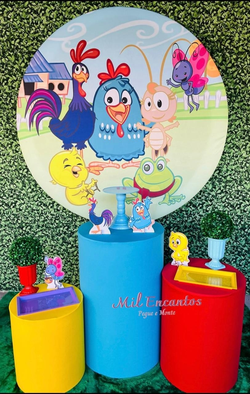 Kit Padrão - Galinha Pintadinha - Mil Encantos Pegue e monte