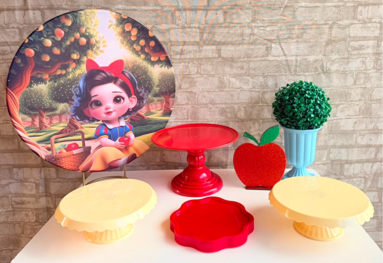 Kit de Mesa Ma - Branca de Neve Cute 2 - Mil Encantos pegue e monte