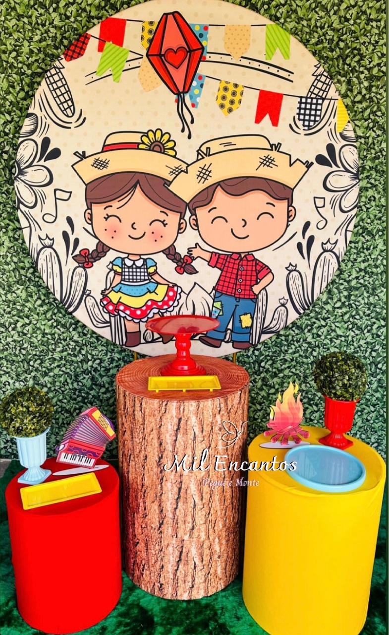Kit Padrão - Festa Junina Cute - Mil Encantos Pegue e monte