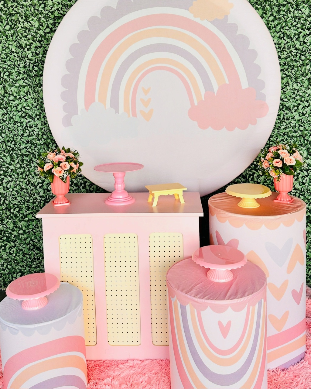 Kit Inspiração - Arco Iris Boho Rosa - Mil Encantos Pegue e monte