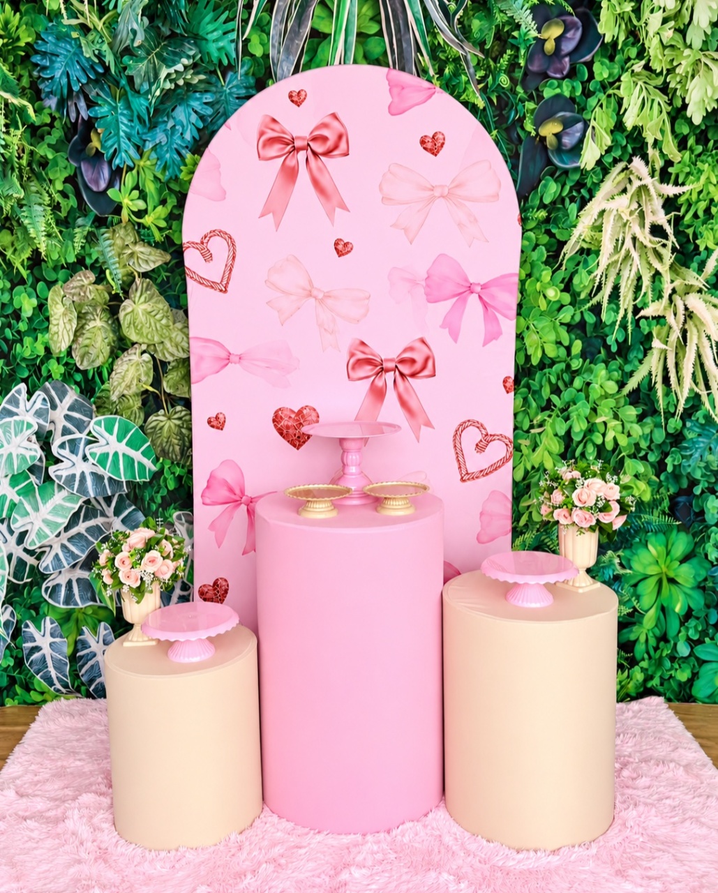 Laço Rosa/Creme - Kit Padrão - Mil Encantos pegue e monte
