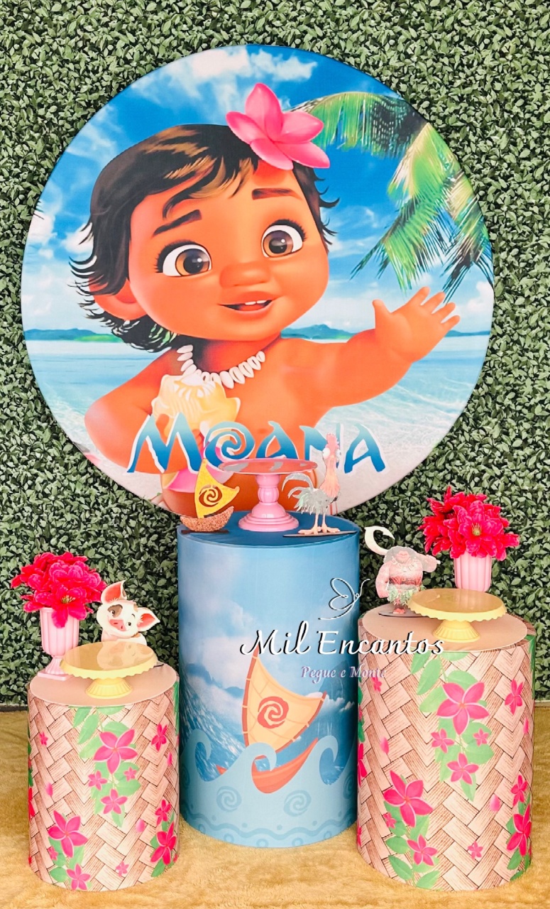 Kit Padrão -  Moana Baby - Mil Encantos Pegue e monte