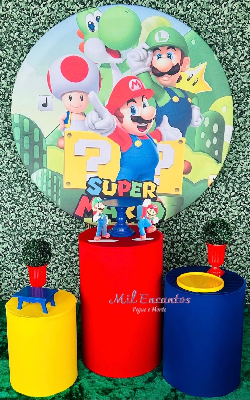 Kit Padrão -  Super Mario - Mil Encantos Pegue e monte