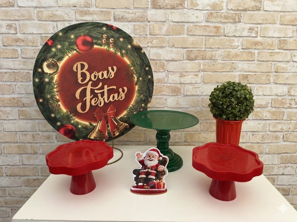 Kit Mesa - Natal - Boas Festa - Mil Encantos pegue e monte