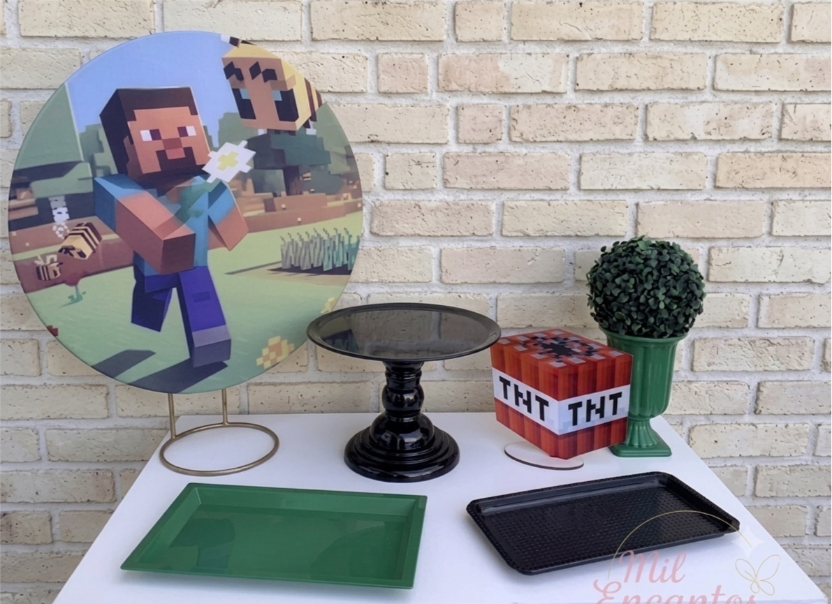 Kit de Mesa Mo - Minecraft - Mil Encantos pegue e monte