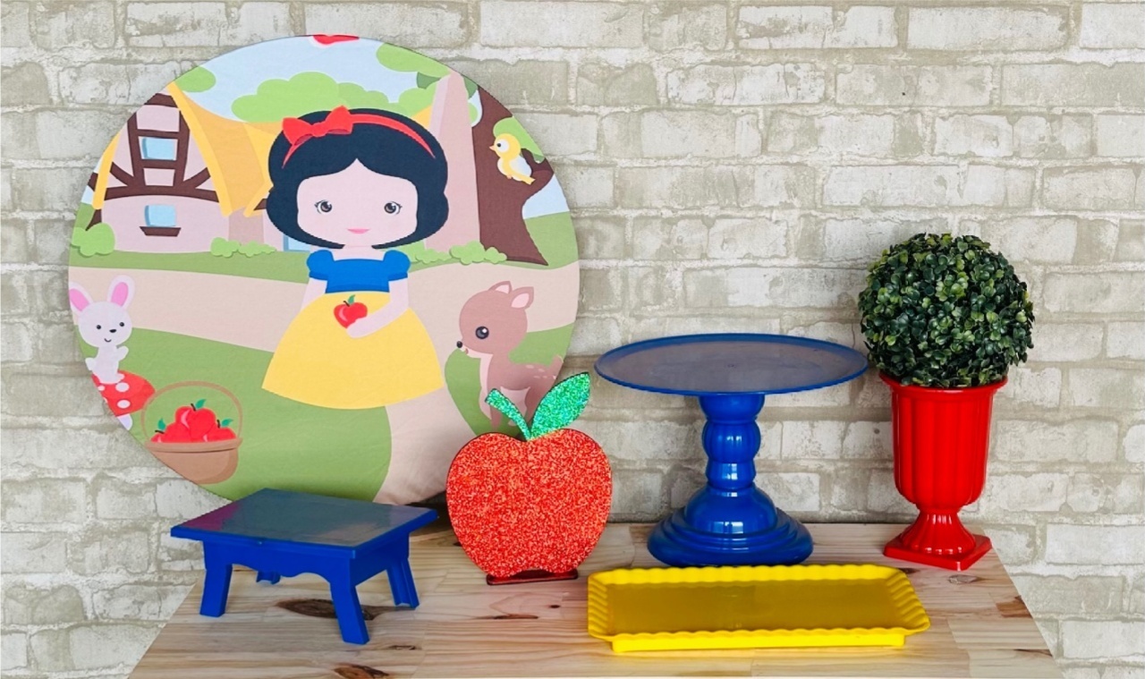 Kit de Mesa Ma - Branca de Neve - Mil Encantos pegue e monte