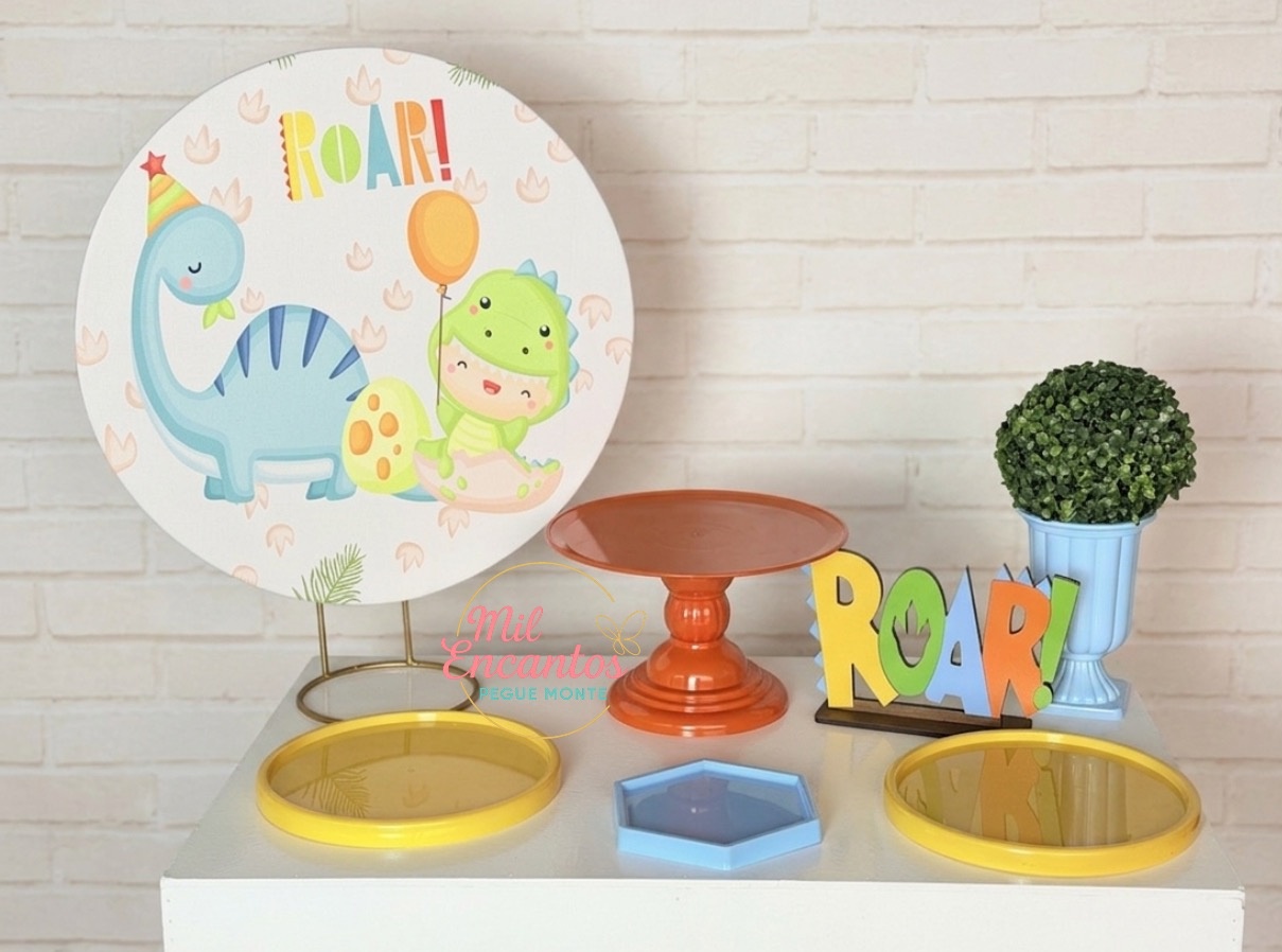 Kit Mesa - Dino Baby - Mil Encantos Pegue e monte