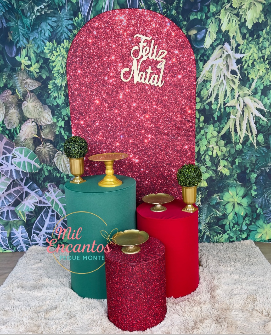 Kit Padrão - Natal Romano/Glitter - Mil Encantos pegue e monte