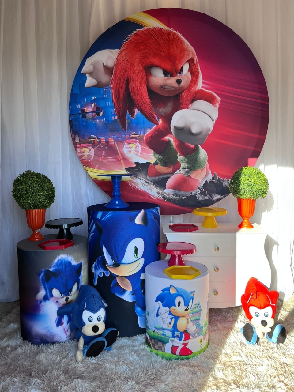 Kit Sonic Vermelho + Mini  - Nicolle milde