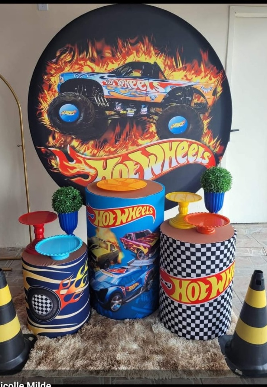 Kit Hot Wheel Fogo, Simples - Nicolle milde