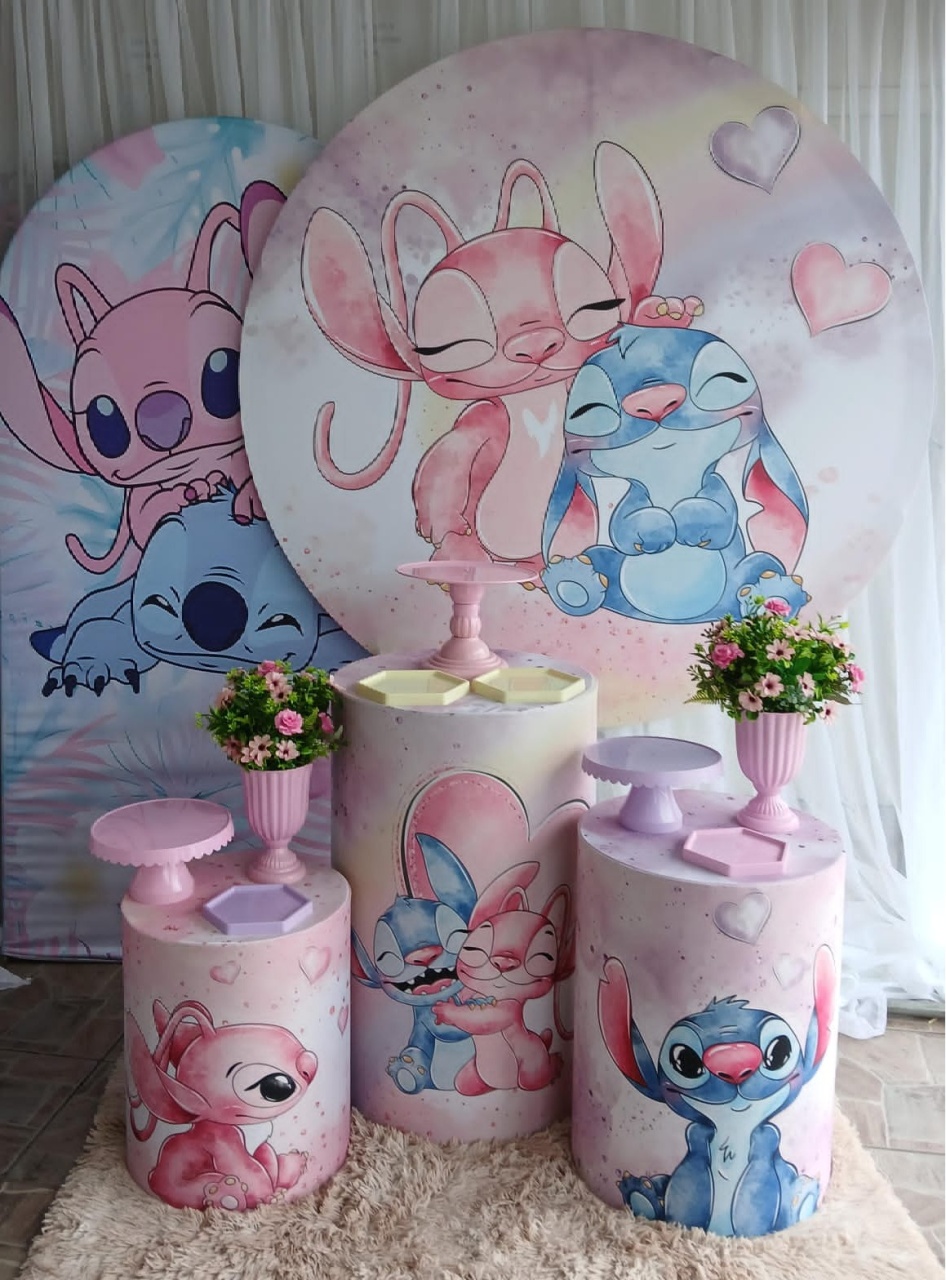 Kit Stich Aquarela, Lateral Personalizada - Nicolle milde