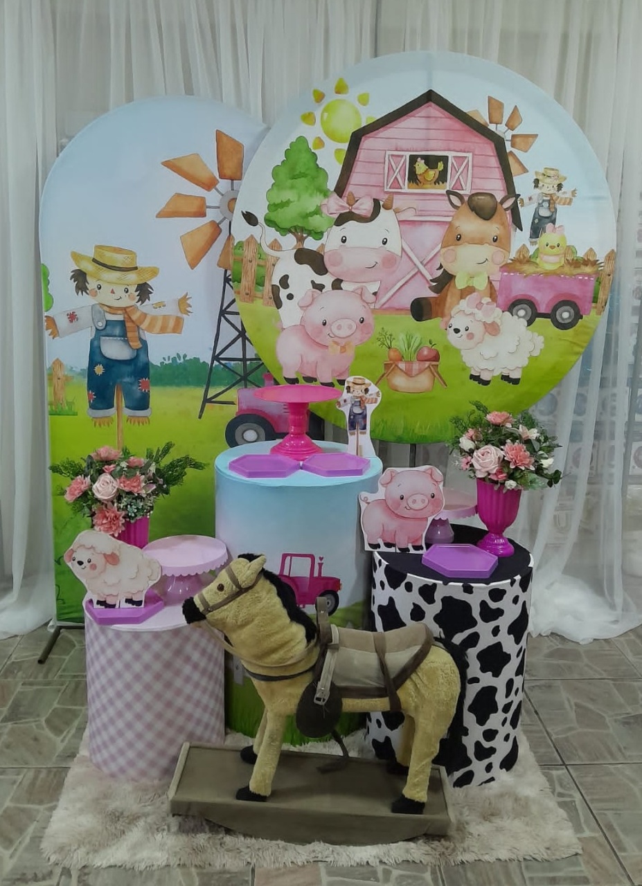Kit Fazendinha Menina 1, Latreal Personalizada - Nicolle milde