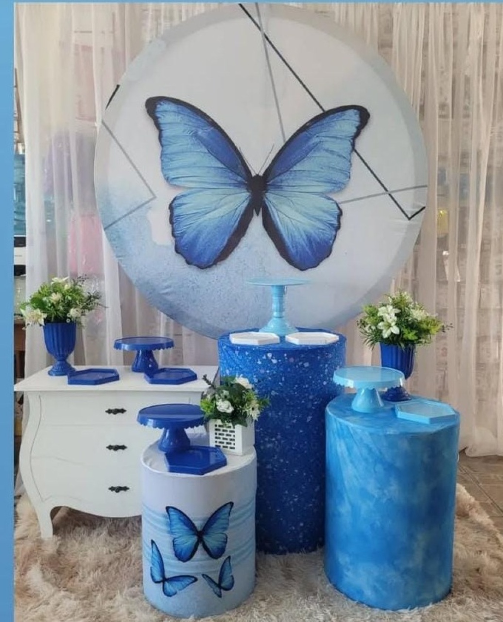 Kit Borboletas Azuis - Nicolle milde