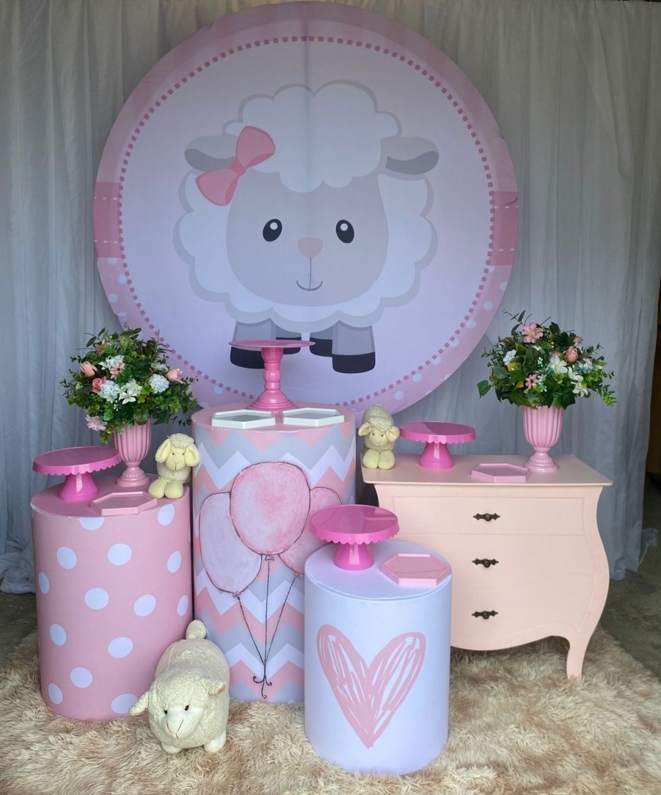 Kit Ovelhinha Rosa 1+Mini Rosa - Nicolle milde
