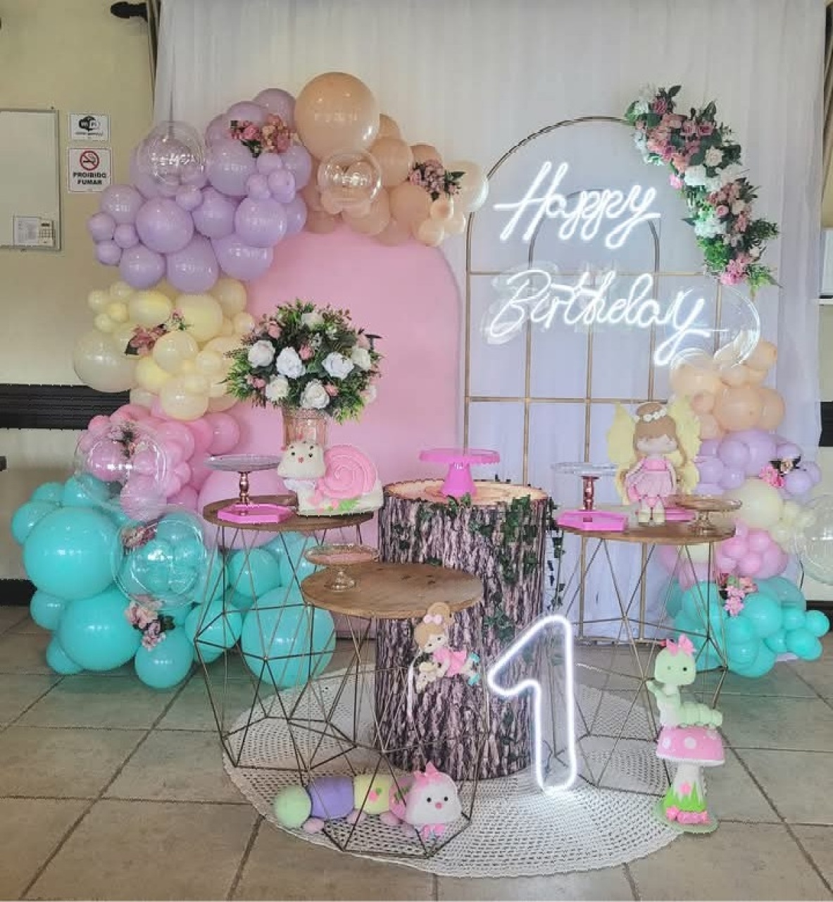 Decoração Montada Jardim Feltros  - Nicolle milde