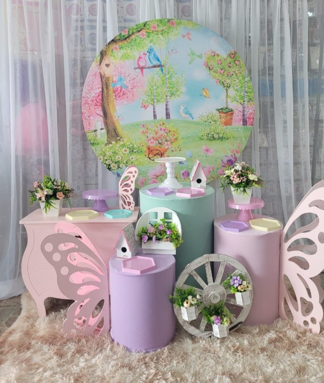 Kit Jardim Verde 2 + Mini Rosa  - Nicolle milde