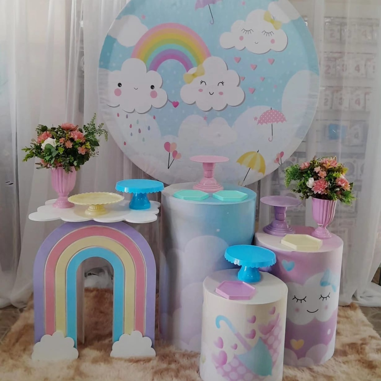 Kit Chuva de Amor 1 Mesa Nuven - Nicolle milde